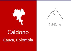 Imagen con un mapa de ubicación de la población Misak en el departamento del Cauca 